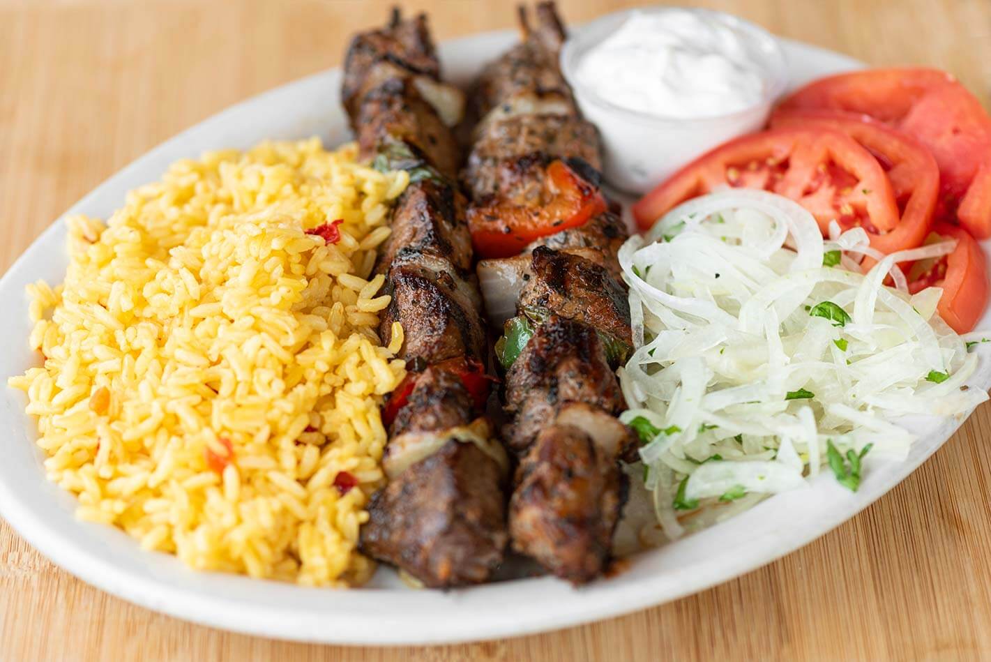 Beef Kabob Plate